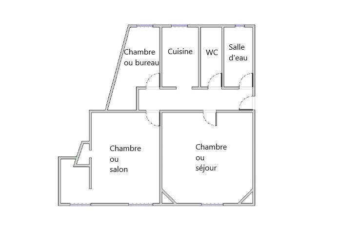 Appartement - 51 m² - 3 pièces