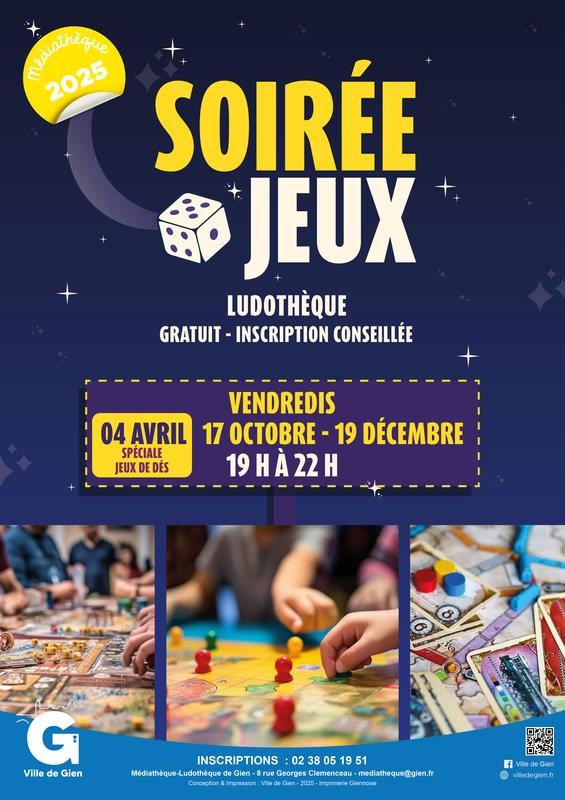 Soirée Jeux à la ludothèque