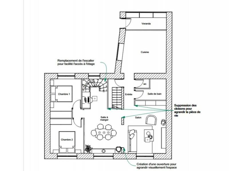 Maison de ville - 119 m² - 7 pièces