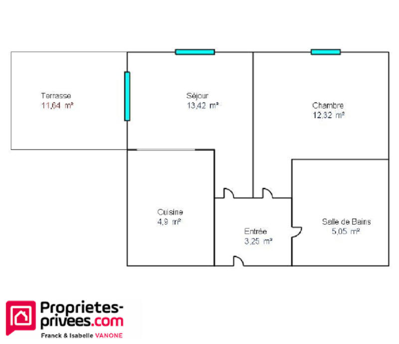 Appartement - 38 m² - 2 pièces