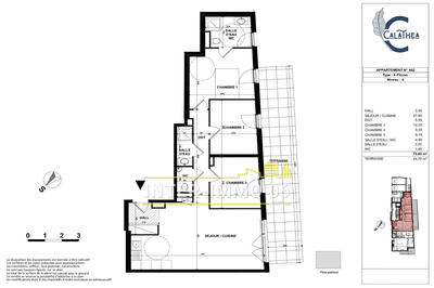 Appartement - 76 m² - 4 pièces