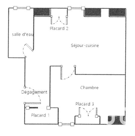 Appartement - 30 m² - 2 pièces