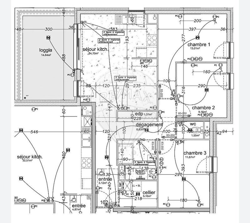Appartement - 80 m² - 4 pièces
