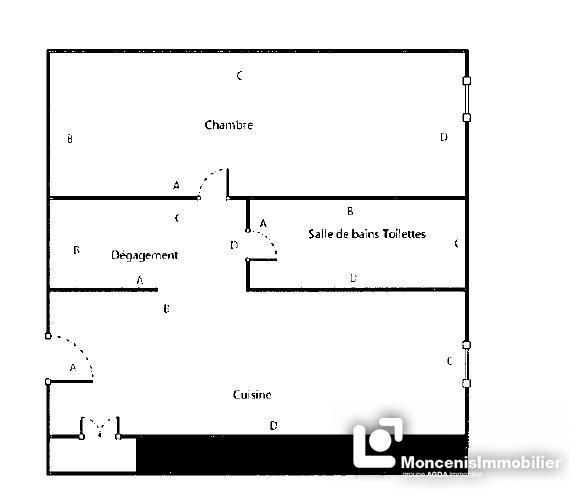 Appartement - 26 m² - 1 pièce