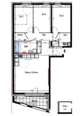 Appartement - 87 m² - 4 pièces
