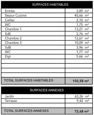 Maison contemporaine - 104 m² - 4 pièces
