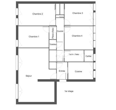 Appartement - 100 m² - 5 pièces