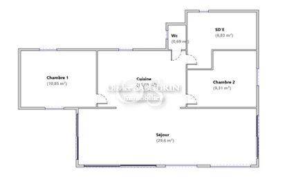Maison - 73 m² - 3 pièces