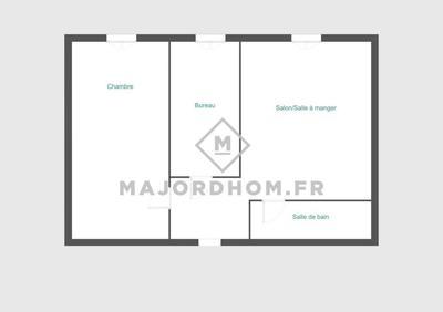 Appartement - 35 m² - 3 pièces