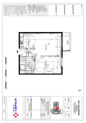 Appartement - 42 m² - 2 pièces