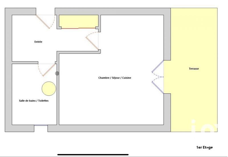 Studio - 29 m² - 1 pièce