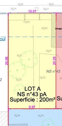 Terrain constructible - 200 m²