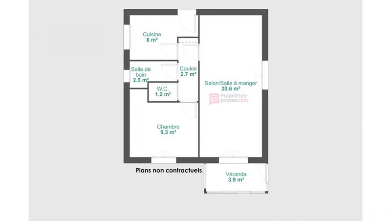 Maison - 41 m² - 2 pièces