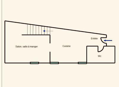 Maison - 64 m² - 3 pièces