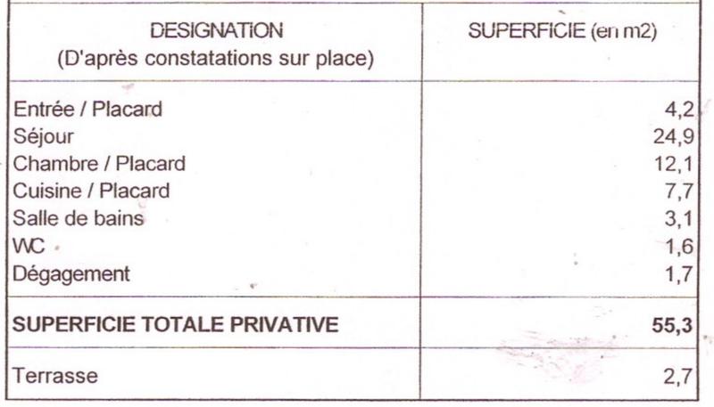 Appartement - 56 m² - 2 pièces