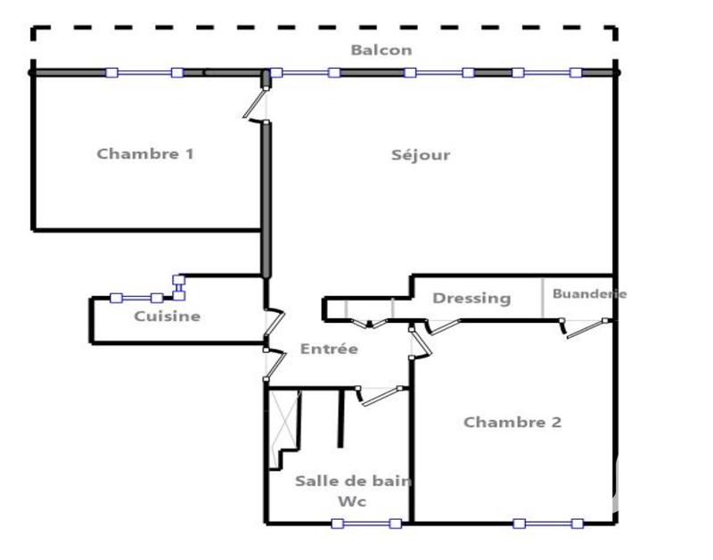 Appartement - 72 m² - 3 pièces