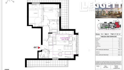 Appartement - 62 m² - 3 pièces