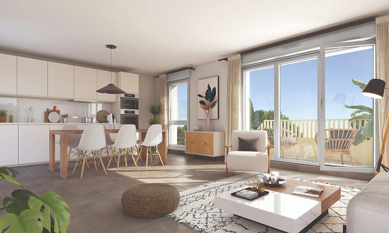 Appartement - 64 m² - 3 pièces