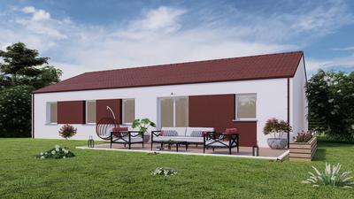 Maison - 89 m² - 6 pièces