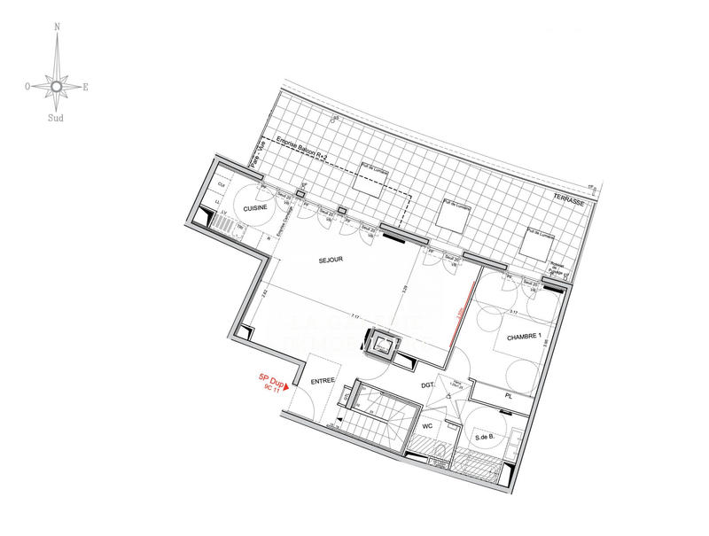 Duplex - 118 m² - 5 pièces