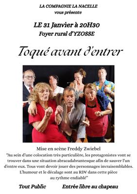 Théâtre : "Toqué avant d'entrer"
