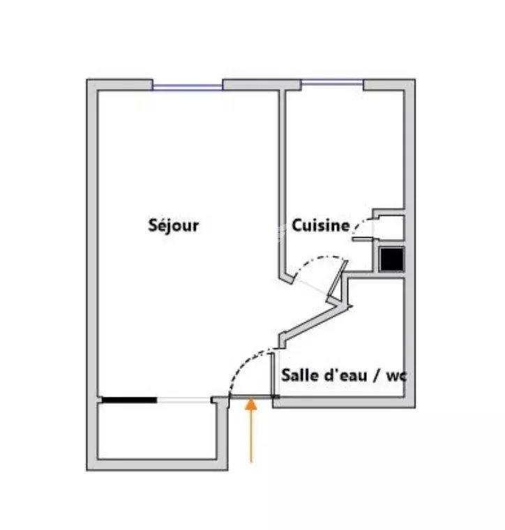 Appartement - 25 m² - 1 pièce