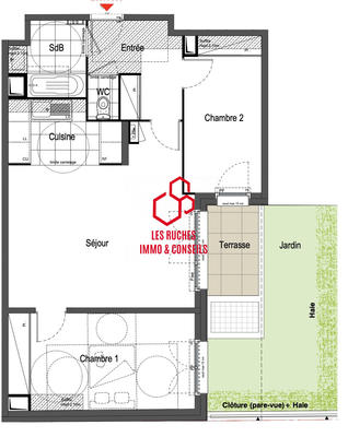 Appartement - 66 m² - 3 pièces