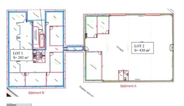 Local d'activités - 430 m² - 12 pièces