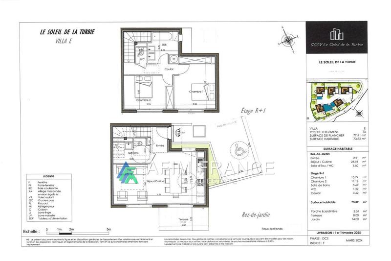 Villa - 74 m² - 3 pièces