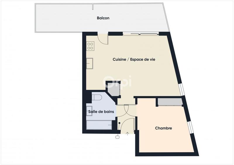 Appartement - 42 m² - 2 pièces