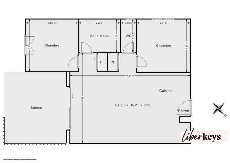 Châlet - 50 m² - 3 pièces