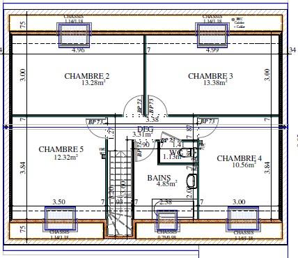 Maison - 124 m² - 6 pièces