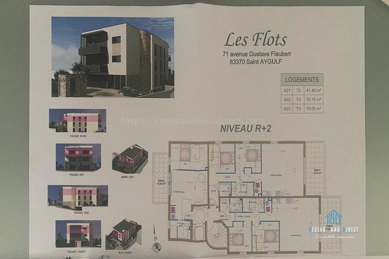 Appartement - 70 m² - 3 pièces