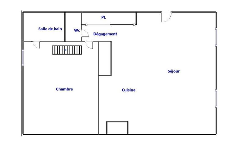 Appartement - 48 m² - 2 pièces
