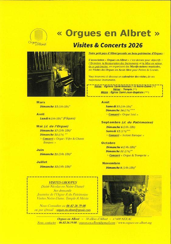 Orgues en Albret - Visite d'orgue