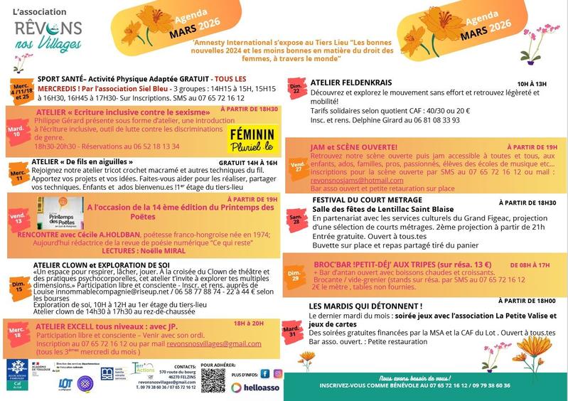 Soirée à Felzins, Jam et scène ouverte !