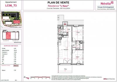 Duplex - 59 m² - 3 pièces