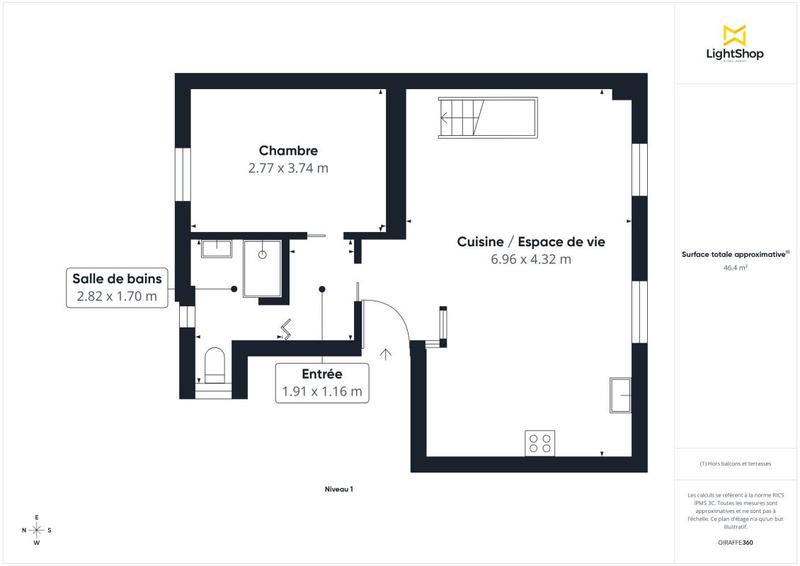 Appartement - 58 m² - 3 pièces