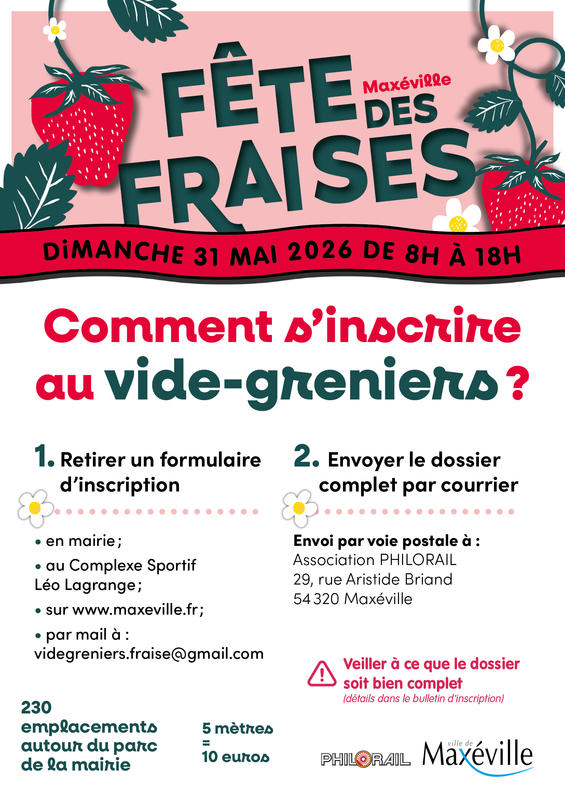 Vide grenier de la fête des fraises 11ème édition