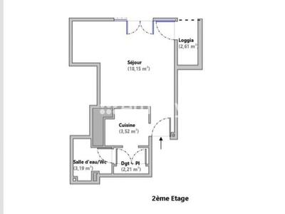 Appartement - 27 m² - 1 pièce