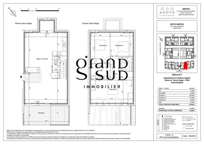 Appartement - 95 m² - 4 pièces