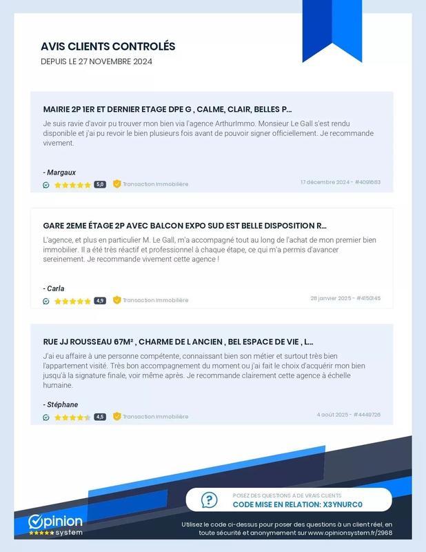 Appartement - 66 m² - 3 pièces