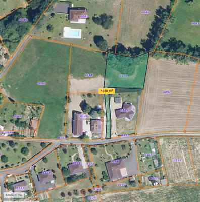 Terrain constructible - 1 659 m²
