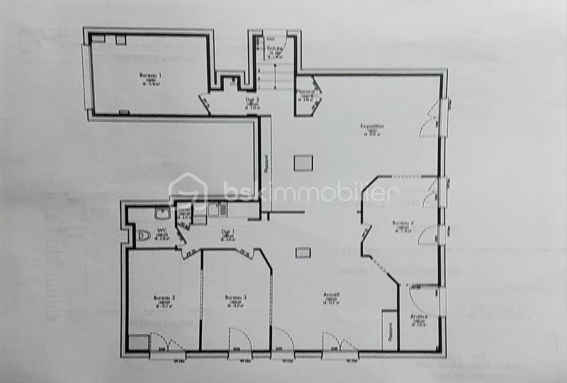 Bureau - 116 m² - 6 pièces