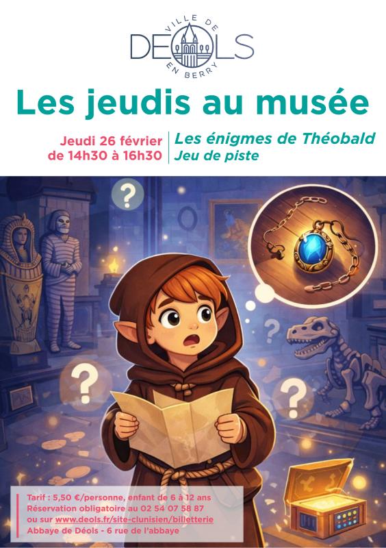 Les jeudis au musée : les énigmes de Théobald