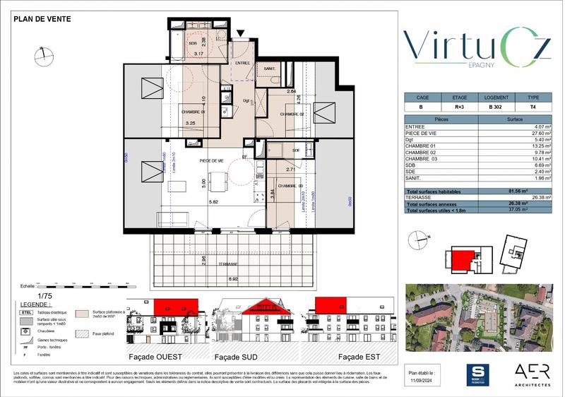 Appartement - 4 pièces