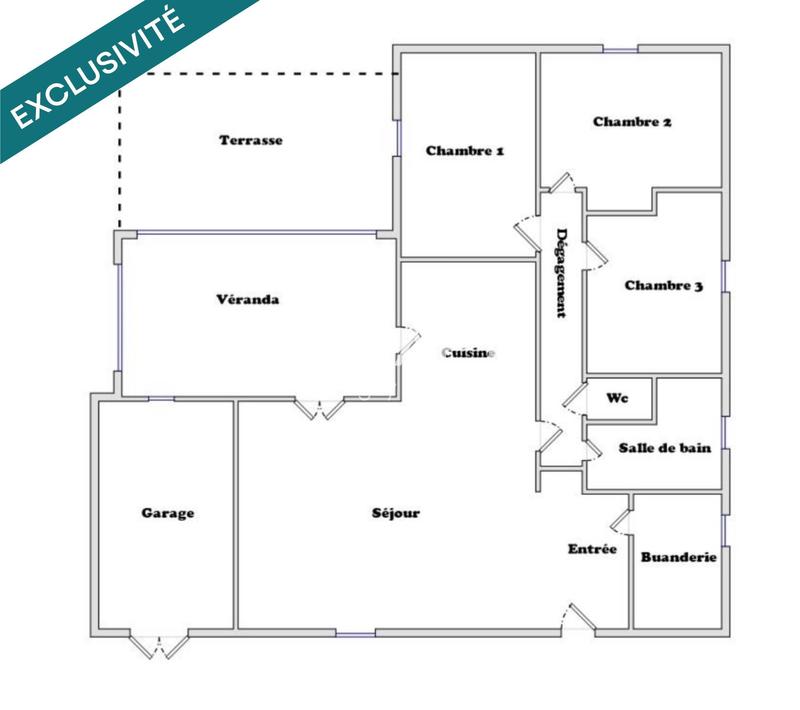 Maison - 113 m² - 5 pièces