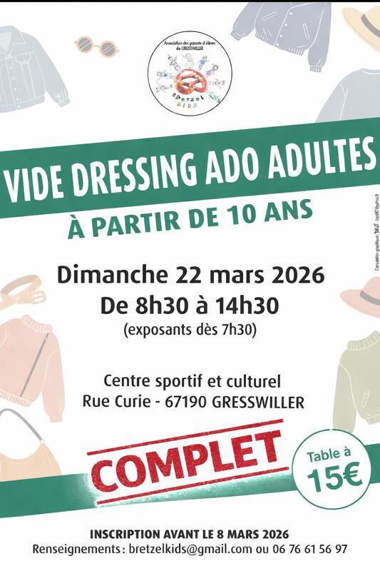 Vide dressing ado et adultes