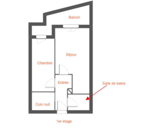 Appartement - 35 m² - 2 pièces