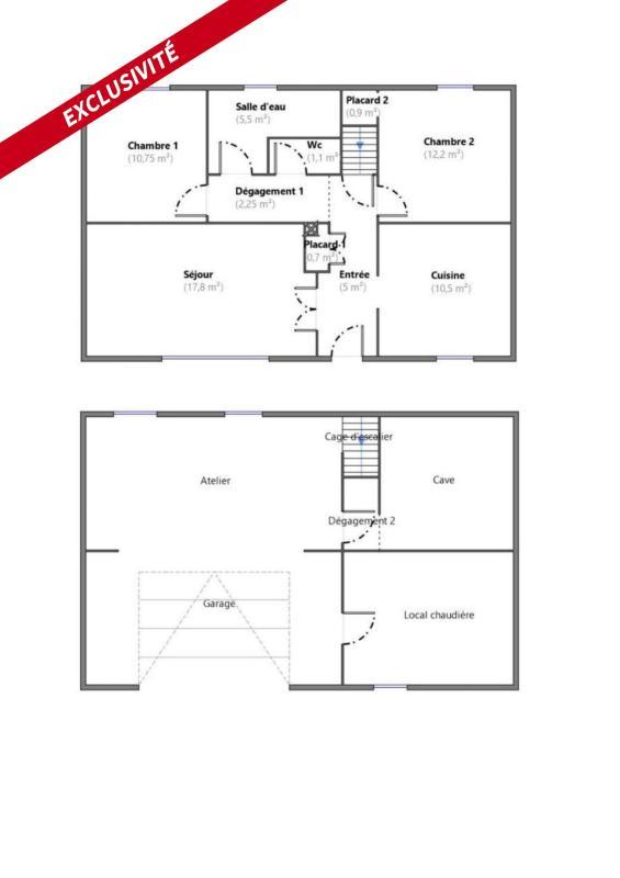 Maison - 65 m² - 4 pièces